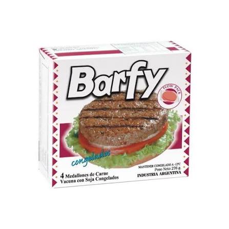 HAMBURGUESAS BARFY  X4 UNIDADES  (comprando 2 o más y pago efectivo precio